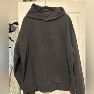 Taylor Swift TTPD Embossed Black Hoodie
